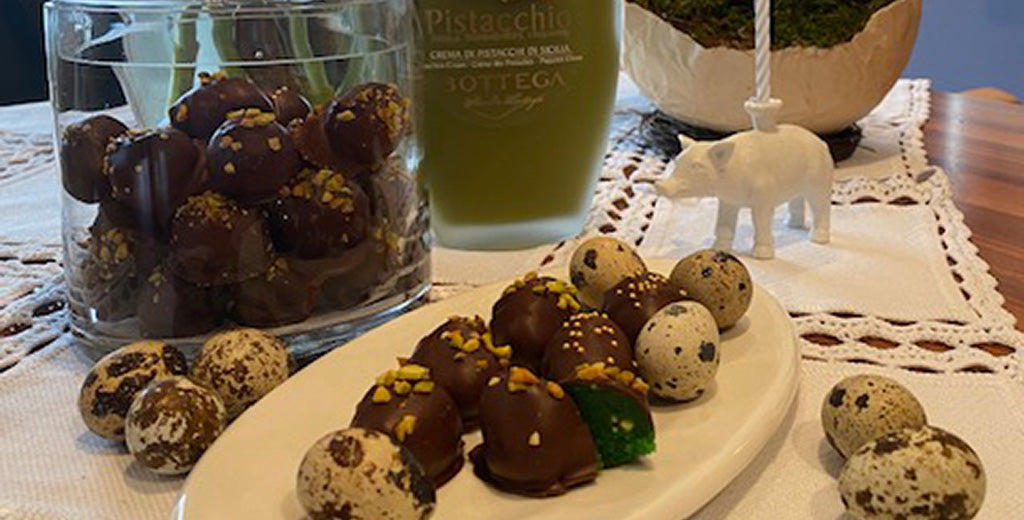 Holla die Waldfee -Pralinen mit Pistazienlikör