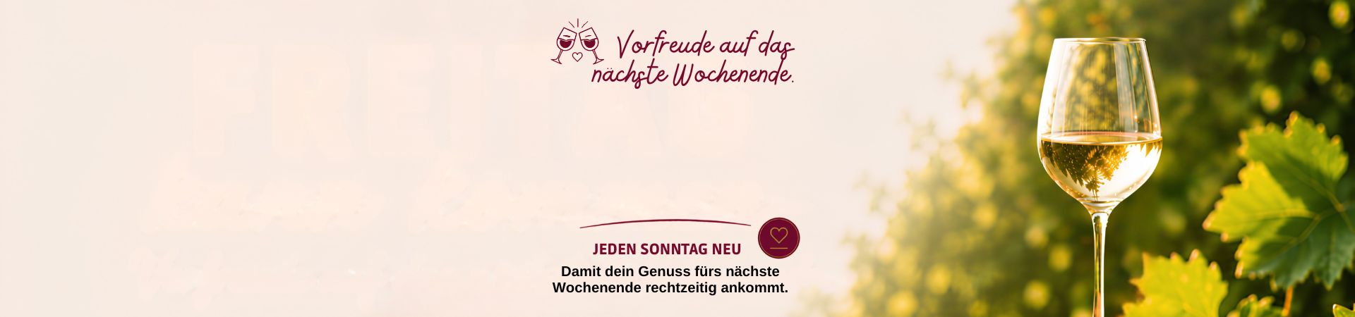 Freitag kann kommen