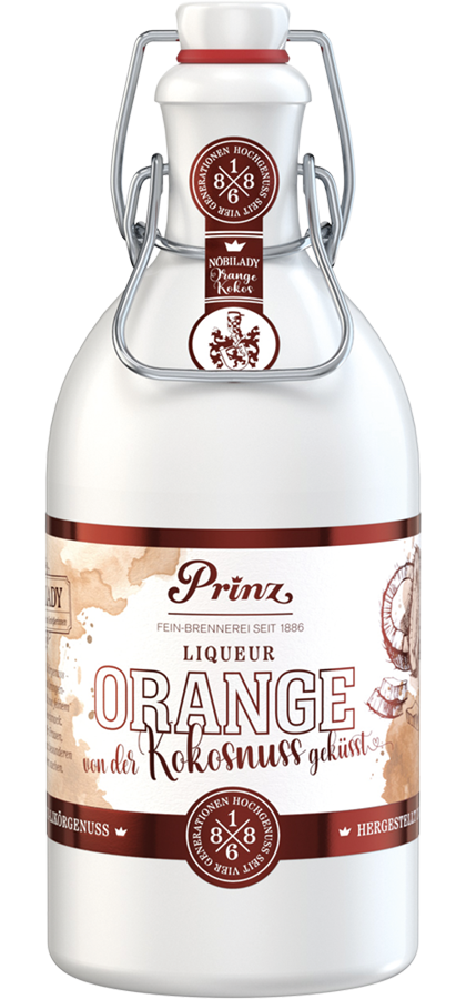 Nobilady Premium Liqueur Orange-Kokosnuss 17,7 % Vol. Spirituose