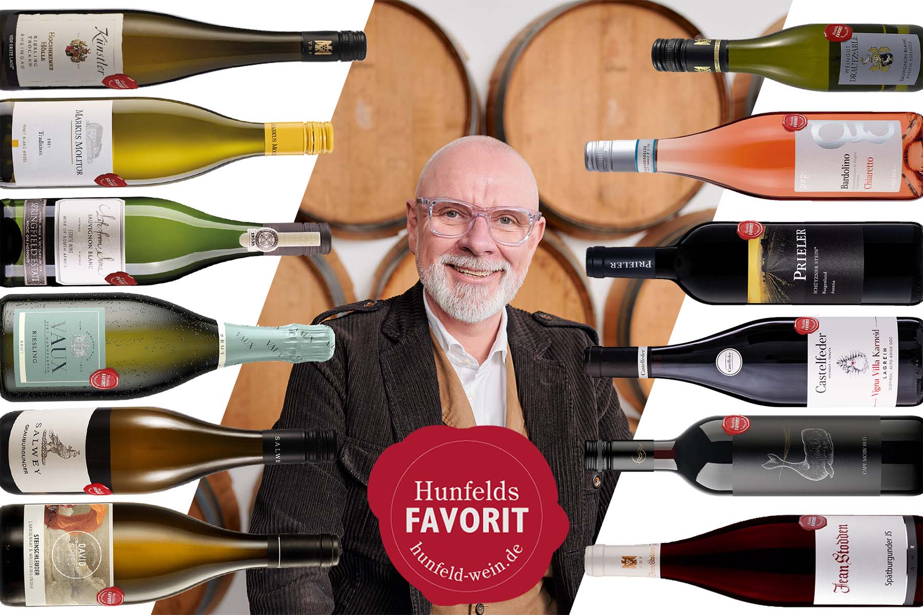 Weinpaket Hunfelds FAVORIT im Dutzend