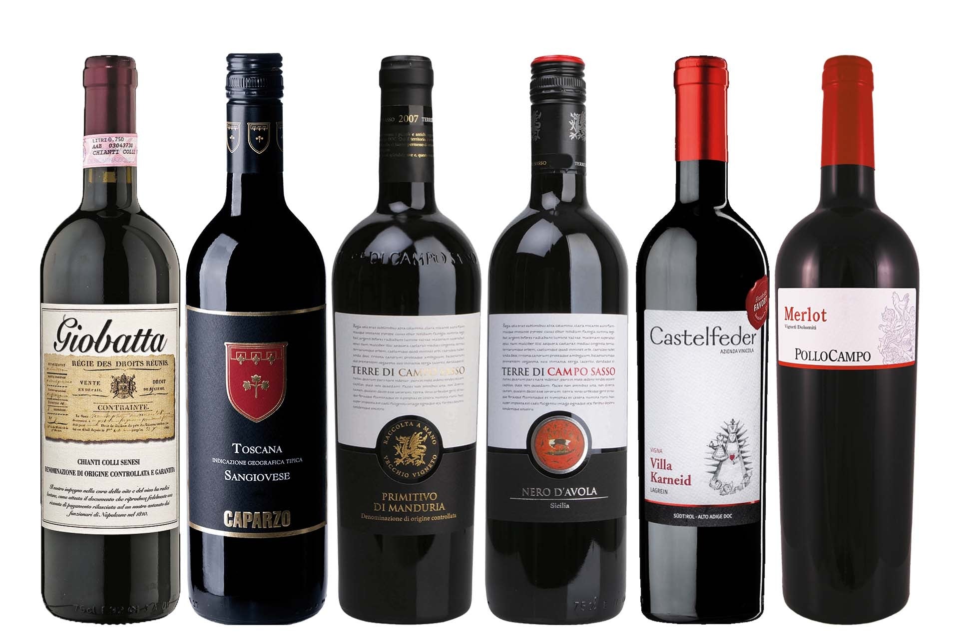 Italiens Rotwein-Klasse