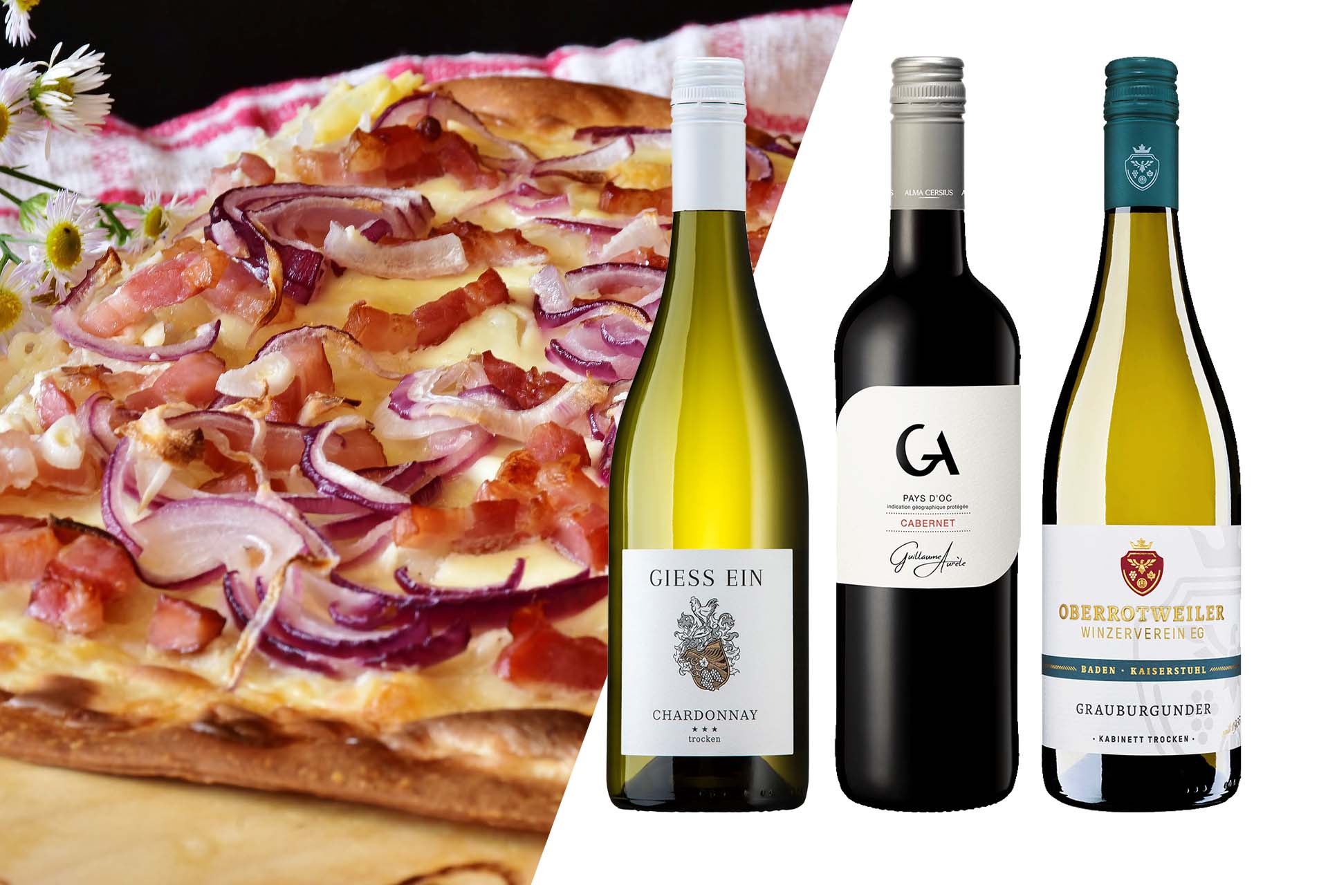 Weinpaket zum Flammkuchen