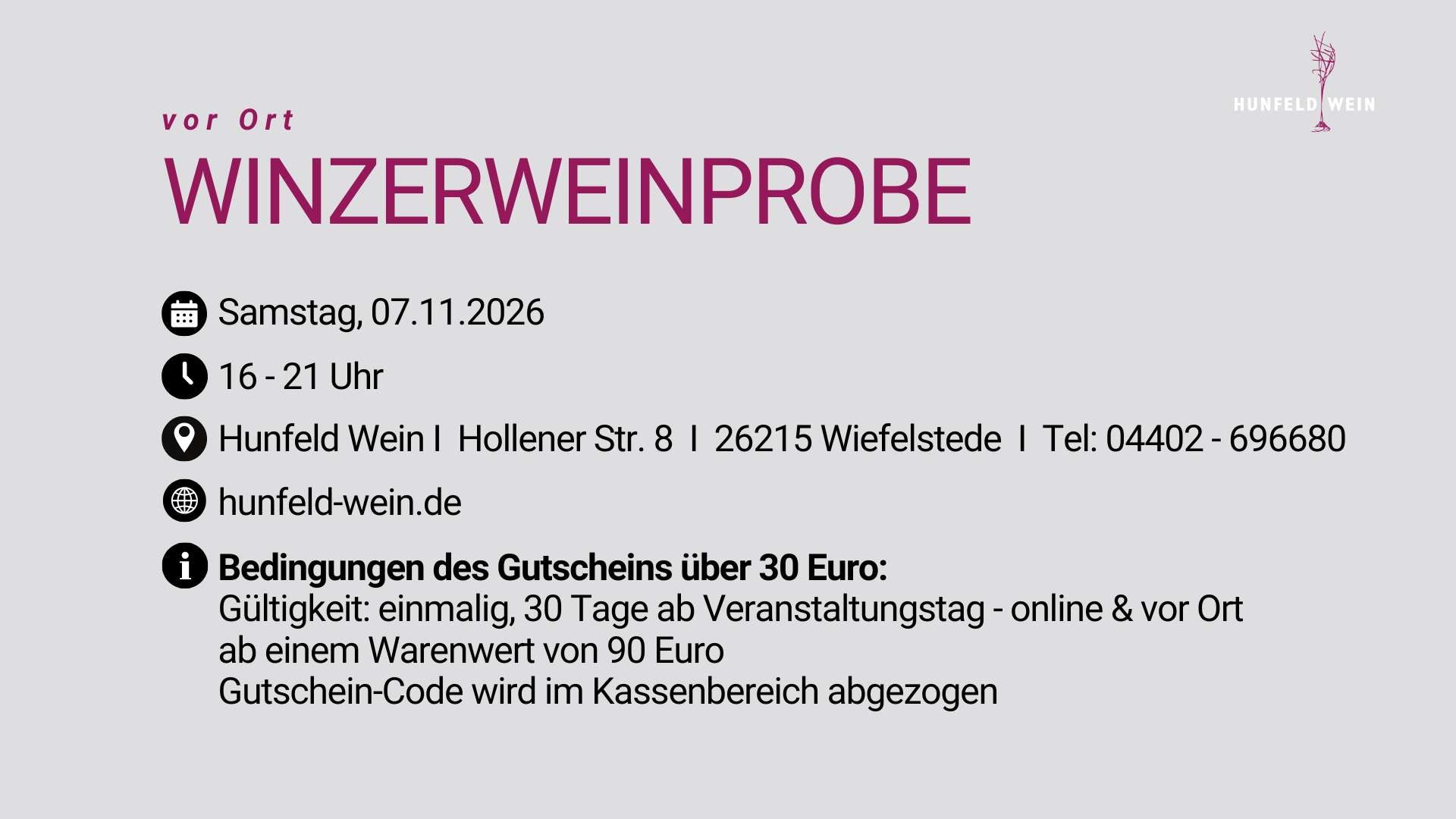 Eintrittskarte Winzerweinprobe